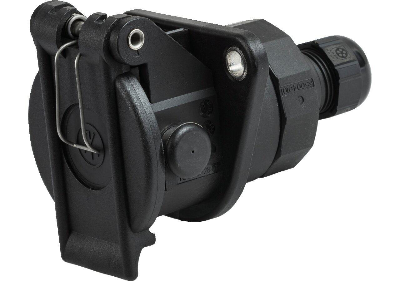 Steckdose mit Crimpkontakte, 7 polig, 12 V ISO 7638 - 2 ABS / EBS / MG613 Herth+Buss
