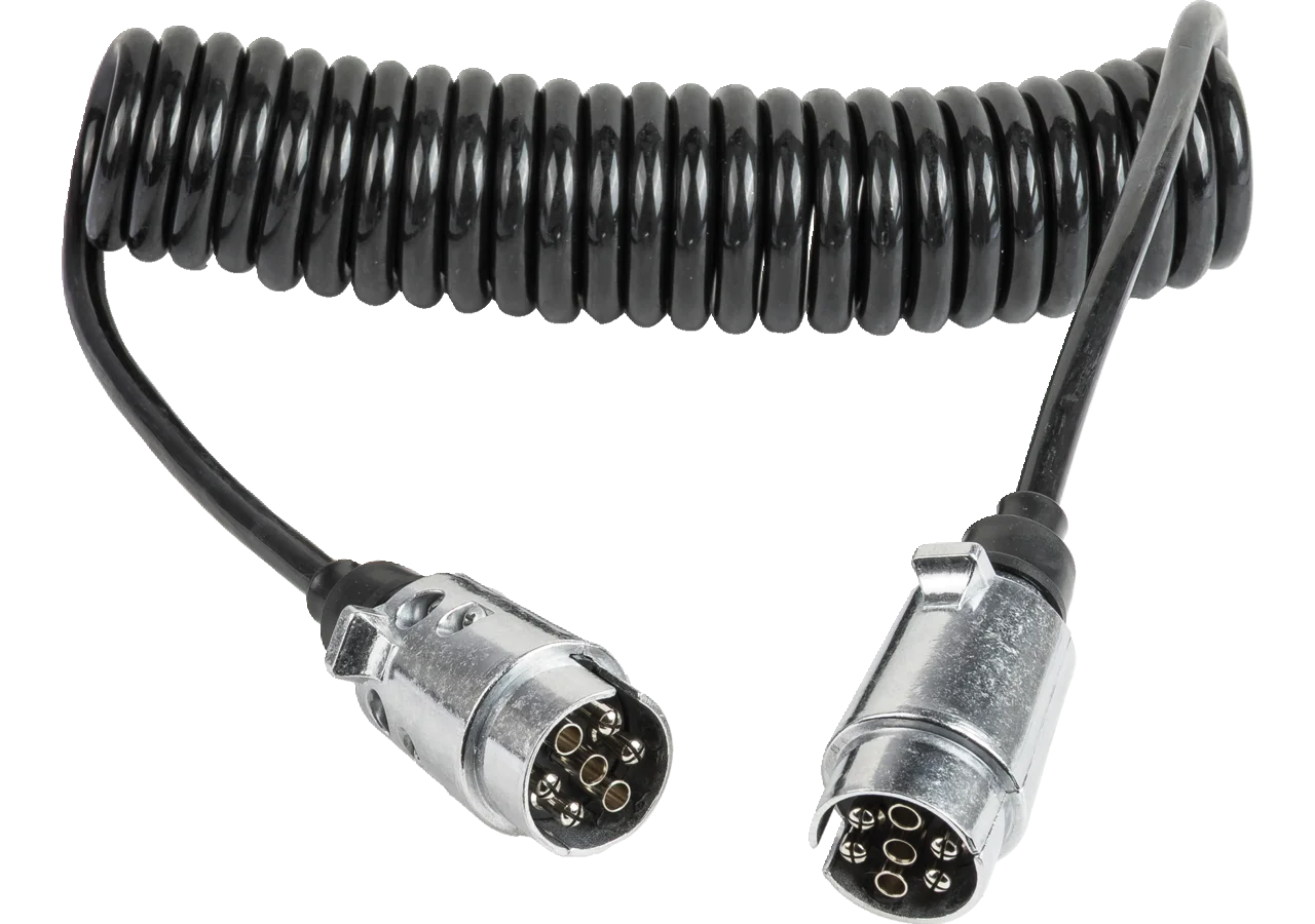 Elektrowendel 12 V, 7-polig ISO 1724 (Typ N) Kabelquerschnitt 6 x 1,0 mm², 1 x 1,5 mm Herth+Buss