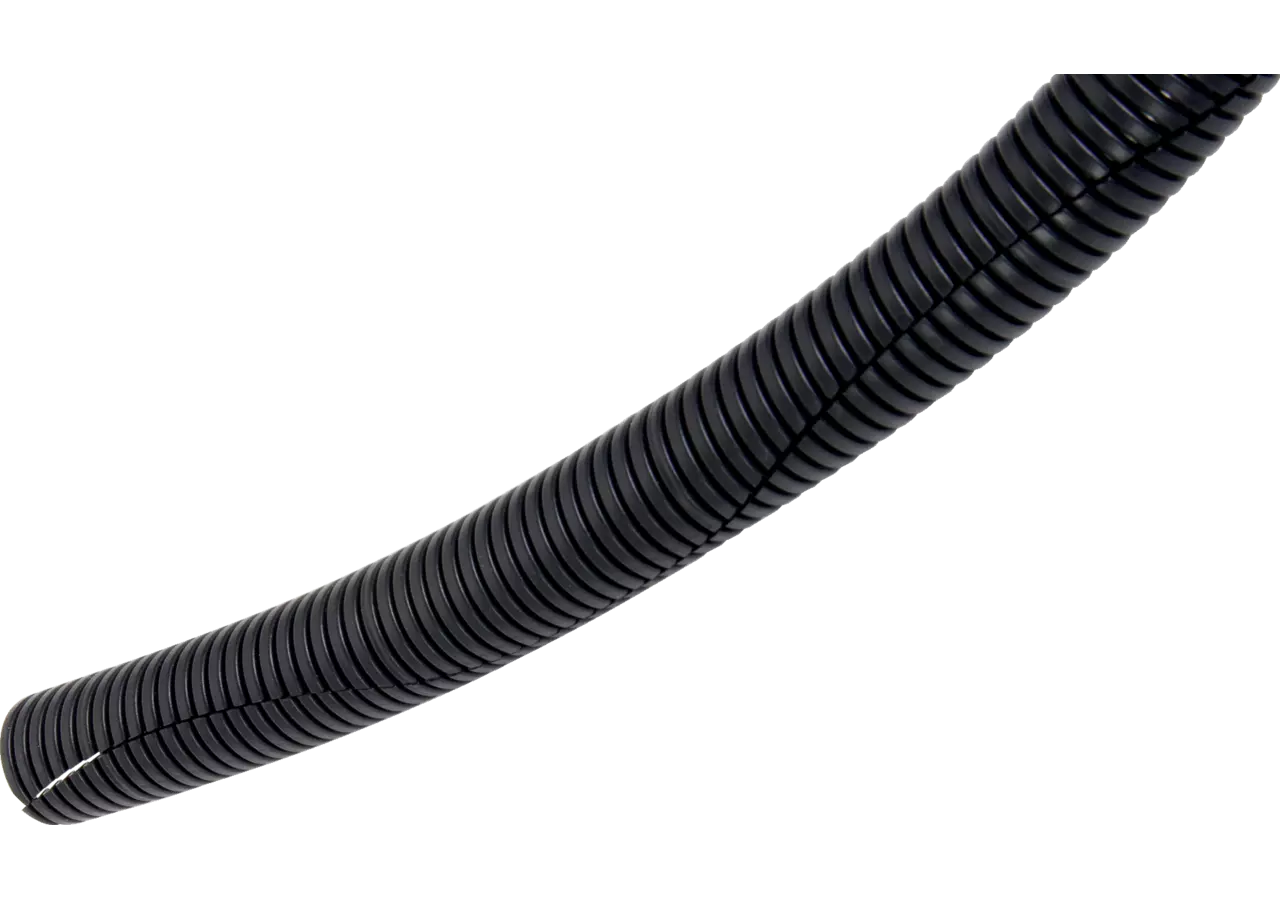 Wellrohr sinusgeschlitzt NW = 13 mm, schwarz, 50 m GartenShop24 - Hochwertige Gartengeräte