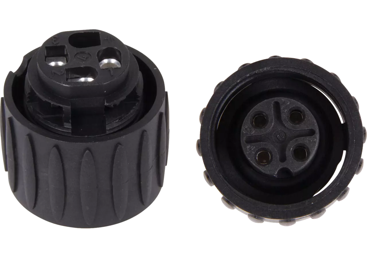 Stecker gerade AMP 3 + PE-polig GartenShop24 - Hochwertige Gartengeräte