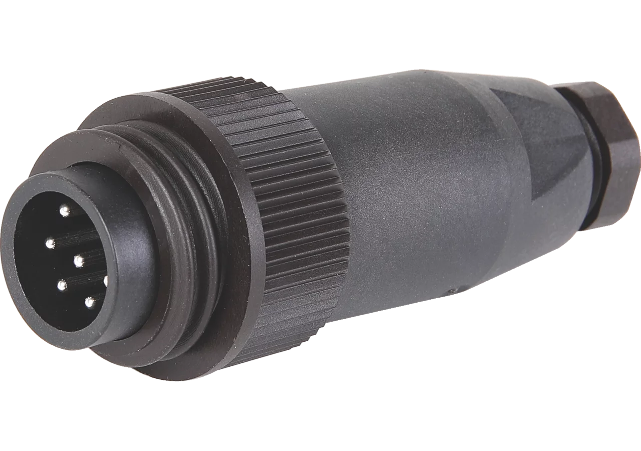 Stecker gerade, 6 + PE-polig, 10A, mit Schraubkontakten GartenShop24 - Hochwertige Gartengeräte