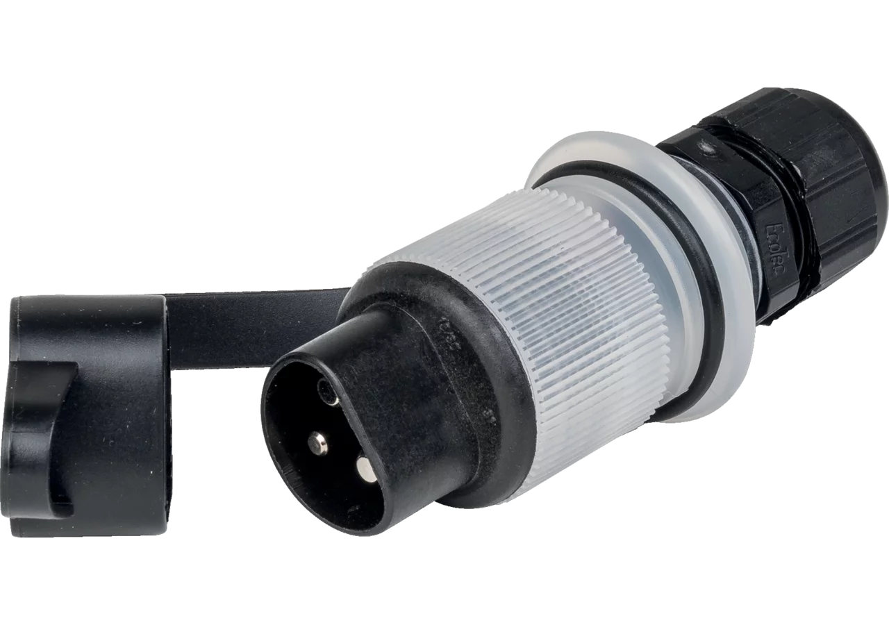 Stecker 3 pol. mit LED-Funktionskontrolle, 12 V Sicherung/Relais GartenShop24 - Hochwertige Gartengeräte