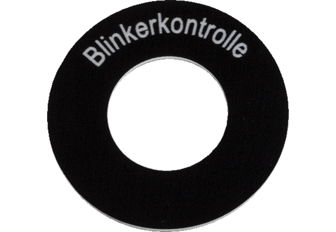 Schild Blinkerkontrolle GartenShop24 - Hochwertige Gartengeräte