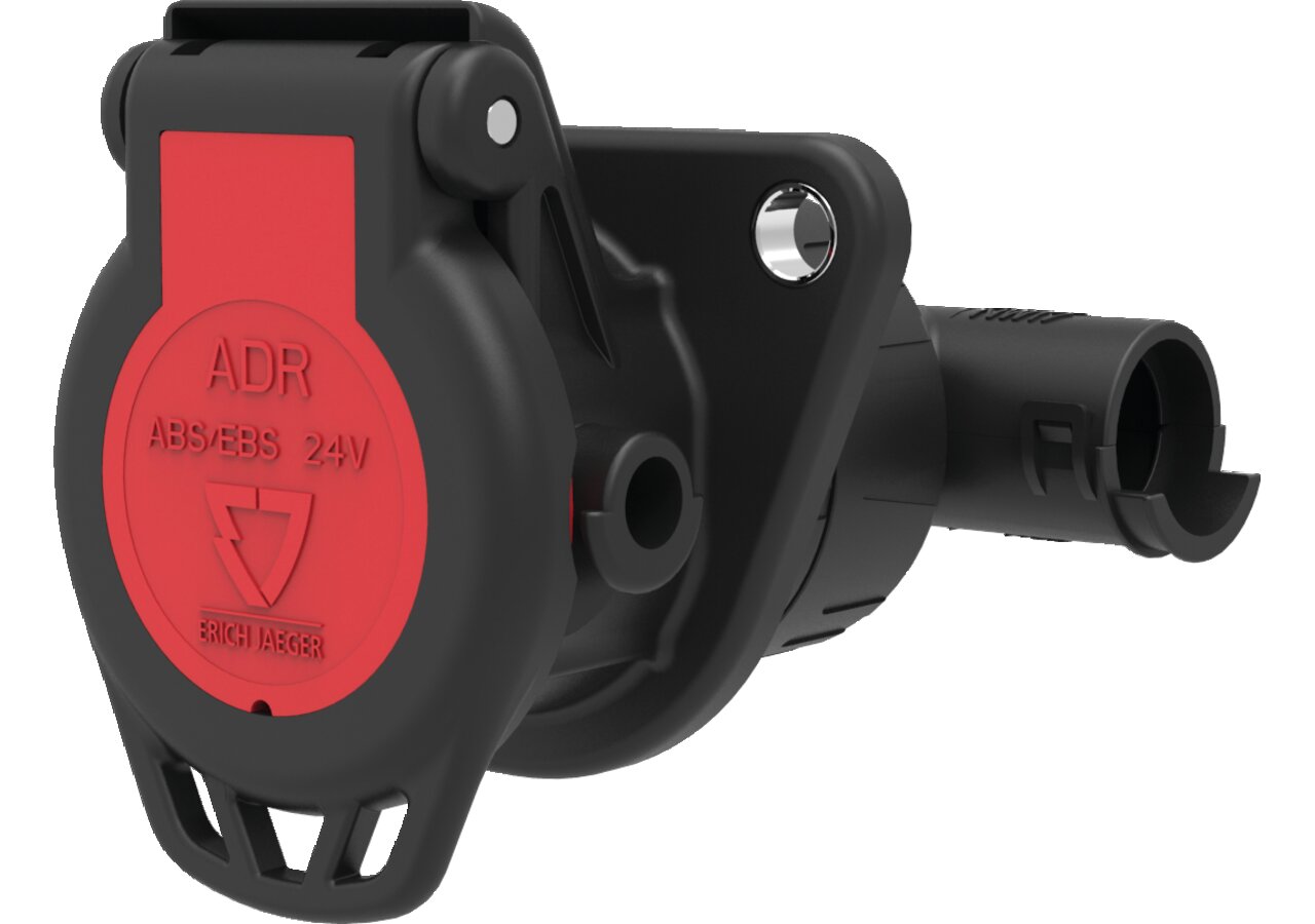 Steckdose Expert, 7 P / 24 V, ABS, ESB, ADR ISO 7638-1 Erich Jaeger