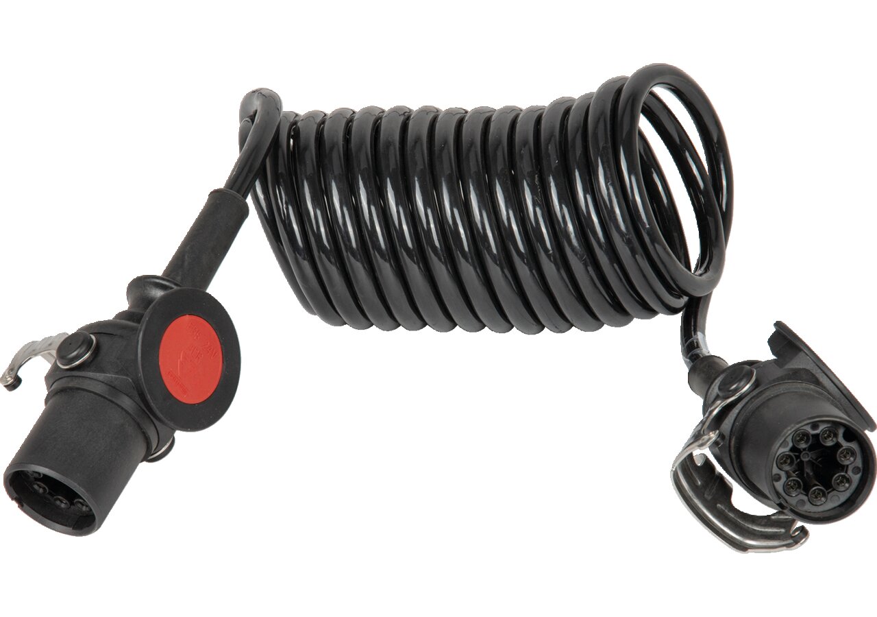 Elektrowendel 7 P / 24 V, max. 4,5 m ISO 7638-1, ABS, EBS, ADR Erich Jaeger