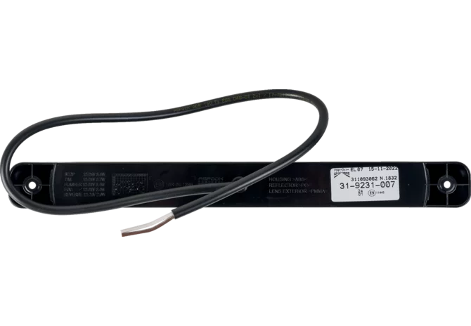 LED Blinklicht open end, 2 polig, 360° Homologation Linepoint II Aspöck
