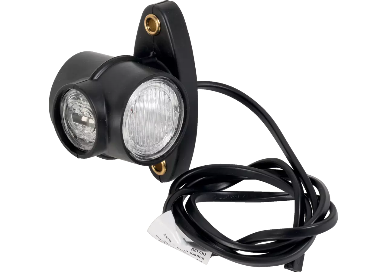 LED Umrissleuchte 12 V, links / rechts, 1 m DC Flachkabel Superpoint III LED, Version Direktanbau Aspöck