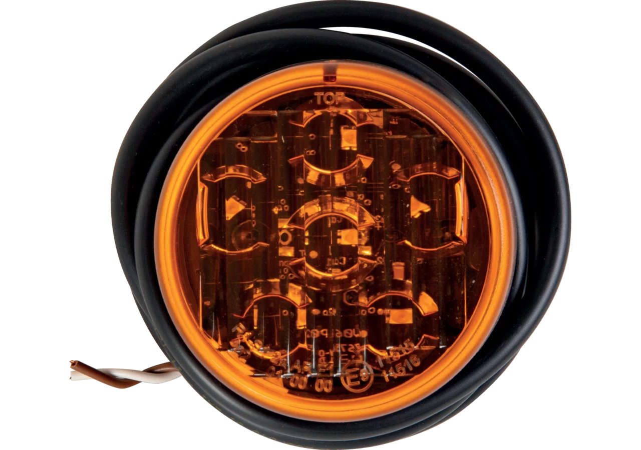 LED Blinklicht open end, 2 polig Roundpoint II Aspöck