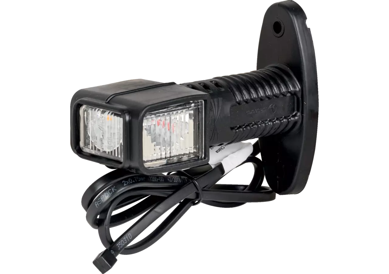 LED Umrissleuchte links, 1 m DC Flachkabel Superpoint IV LED, Version kurz Aspöck