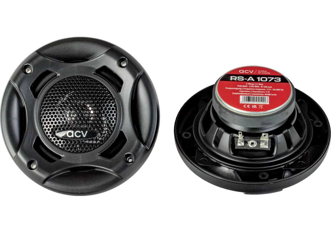 Lautsprecher Coaxial 2-Wege 100 mm 25 W / 75 W max., 2 Packungen GartenShop24 - Hochwertige Gartengeräte