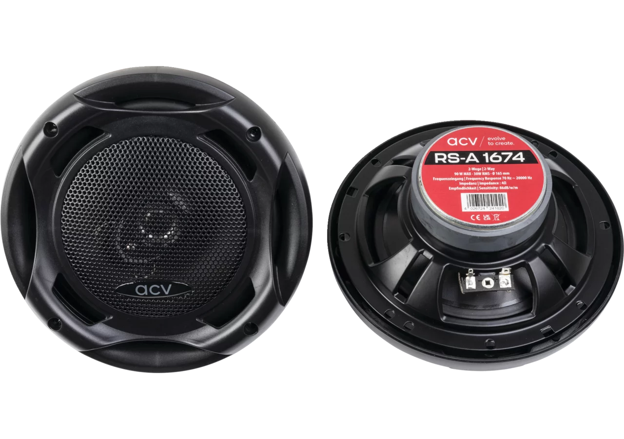 Lautsprecher Coaxial 2-Wege 165 mm 30 W / 90 W max., 2 Packungen GartenShop24 - Hochwertige Gartengeräte