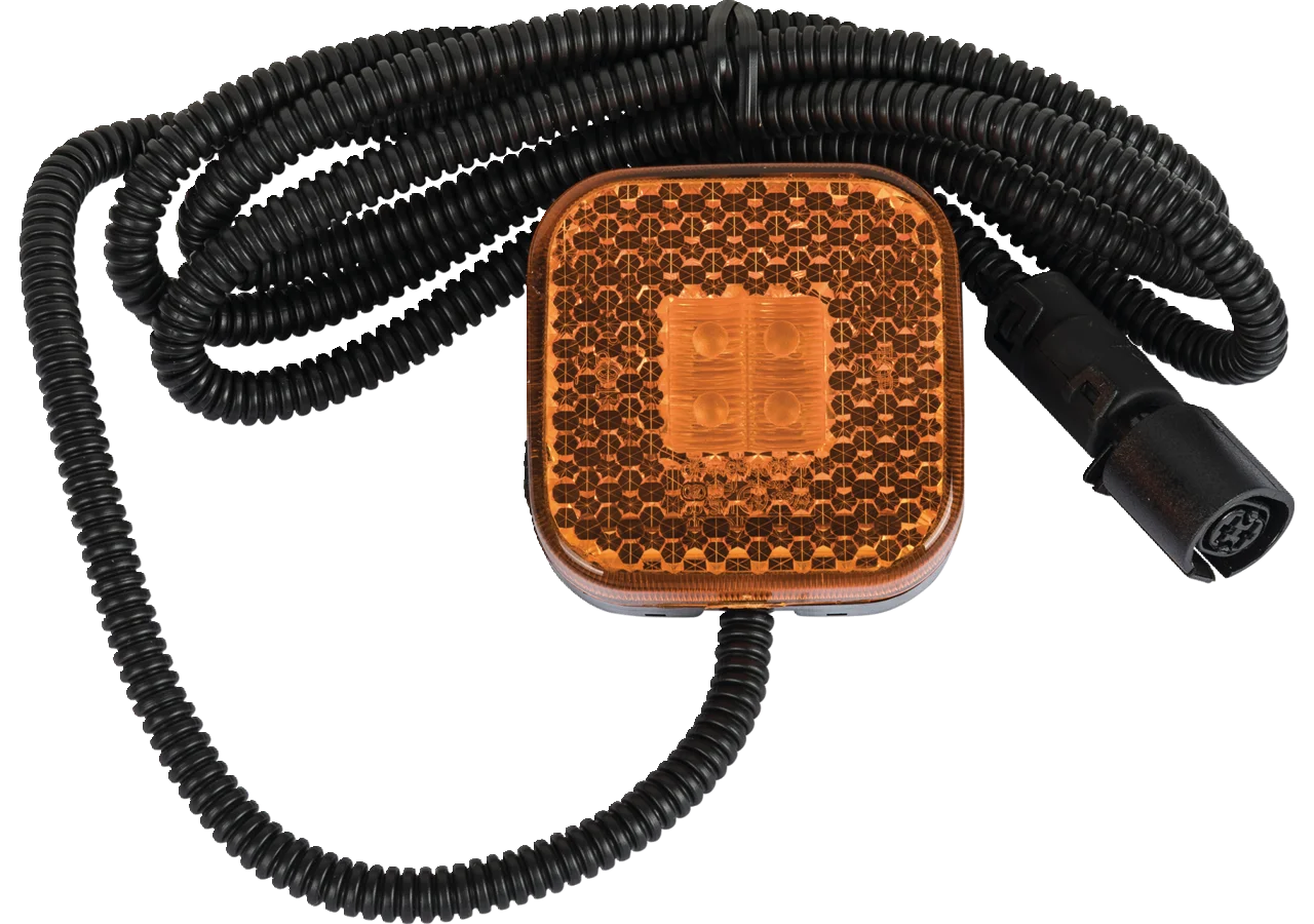 LED Seitenmarkierungsleuchte 12 / 24 V, 65 x 65 x 29,5mm mit Rückstrahllicht Herth+Buss
