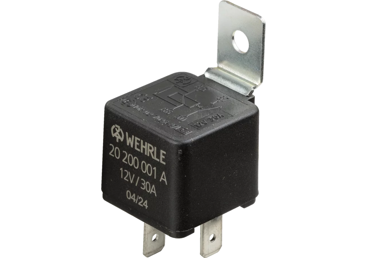 Relais 12 V, 30 A mit Widerstand, Schließer Wehrle