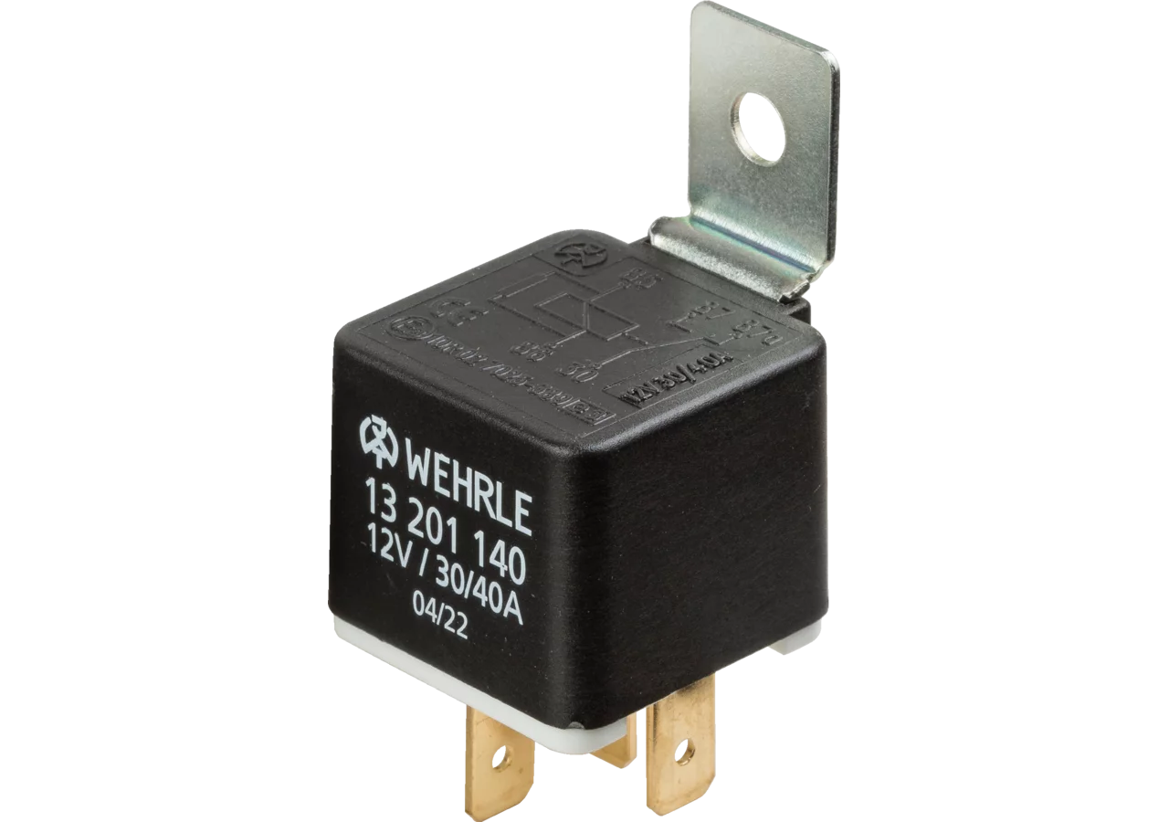 Relais 12 V, 30/40 A, mit Widerstand Wehrle