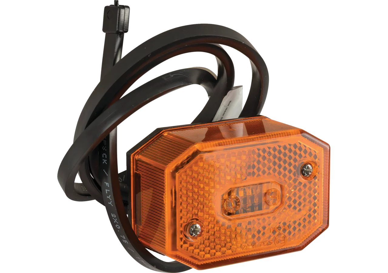 Seitenmarkierungsleuchte Gelb, Kabel 0,8 m Flexipoint I Aspöck