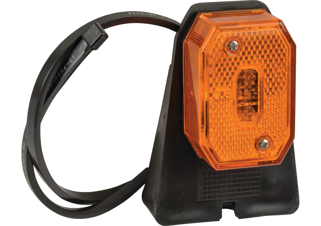 Seitenmarkierungsleuchte Gelb, Kabel 0,5 m, Aufhängeteil 100 mm Flexipoint I Aspöck