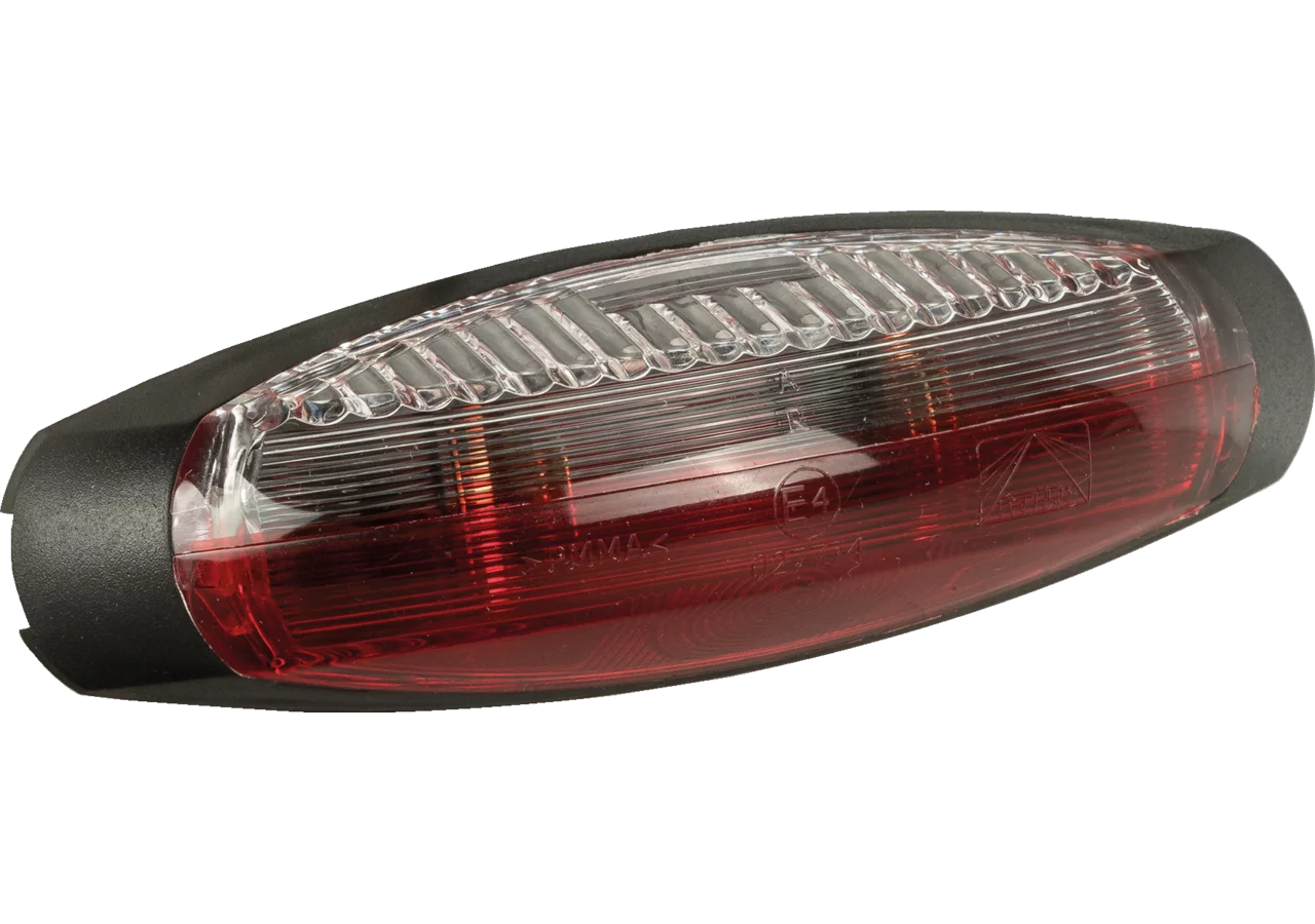 Umrissleuchte Rot / Weiß, lose mit Tülle Flexipoint II Aspöck