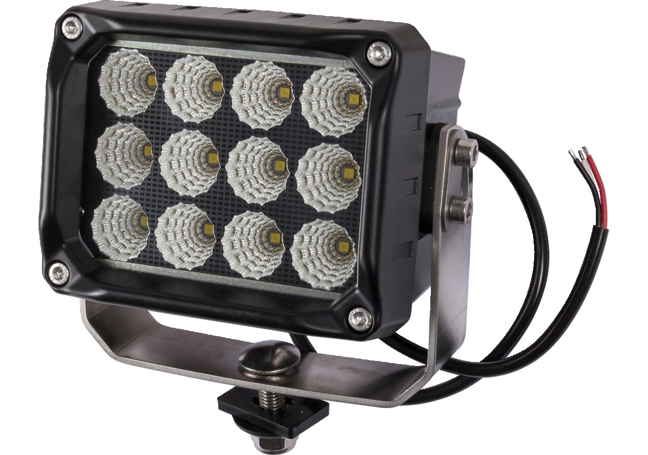 LED Arbeitsscheinwerfer 12 / 24 V, 10000 lm, beheizte Linse Montage rückseitig WESEM