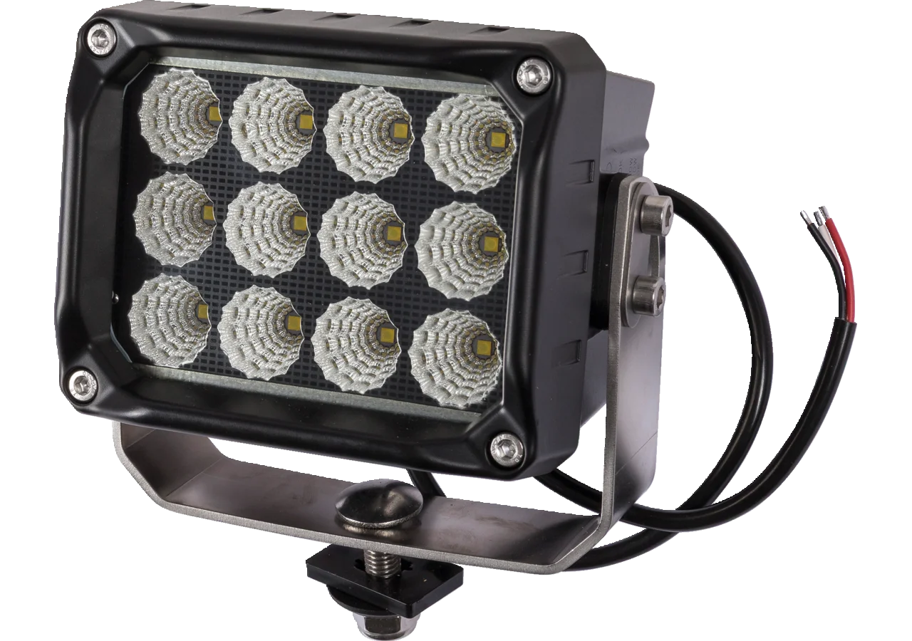 LED Arbeitsscheinwerfer 12 / 24 V, 10000 lm, beheizte Linse Montage rückseitig WESEM