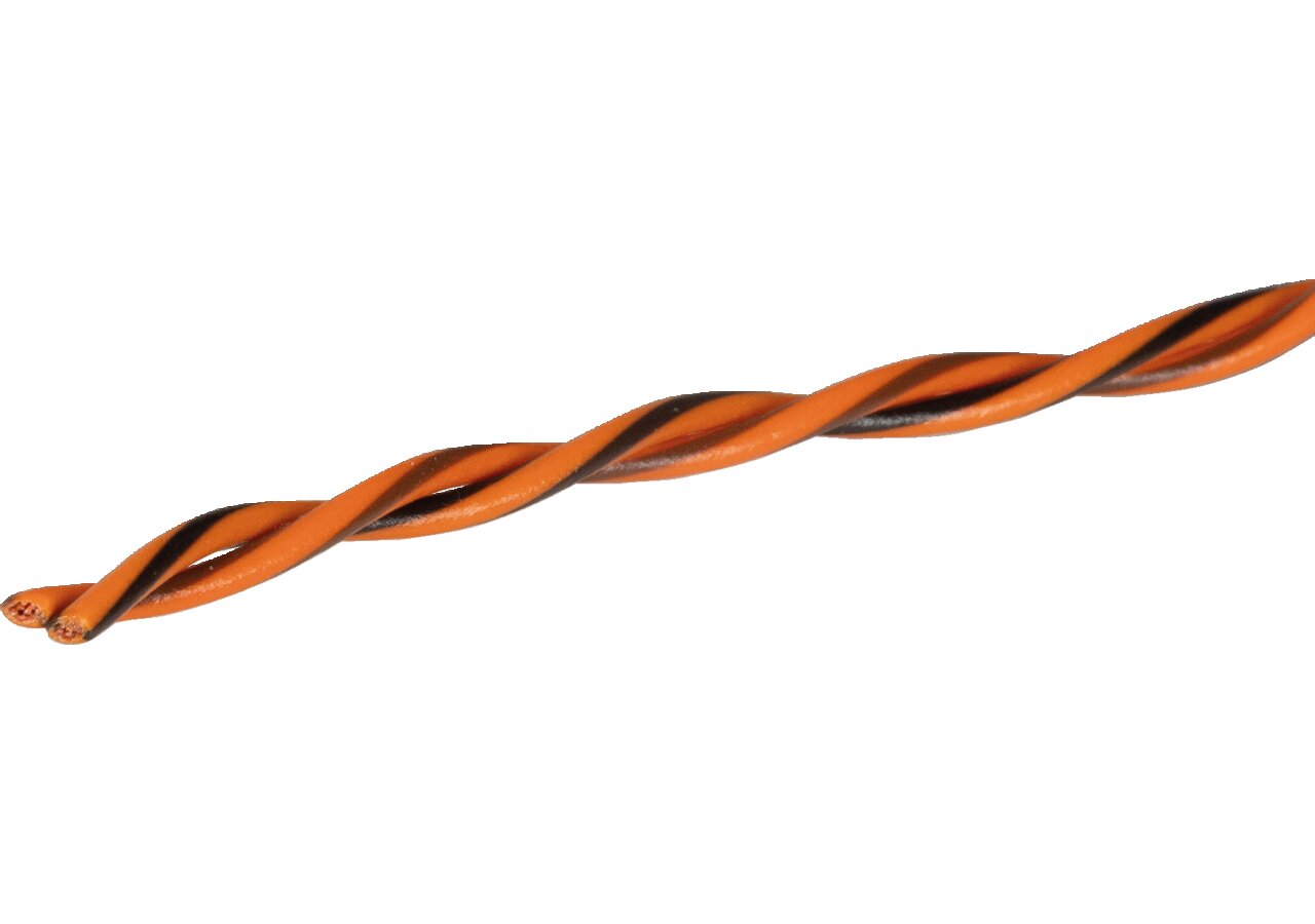 CAN-Busleitung 2 x 0,34 mm² verdrillt, Orange / Braun FLRY-A GartenShop24 - Hochwertige Gartengeräte
