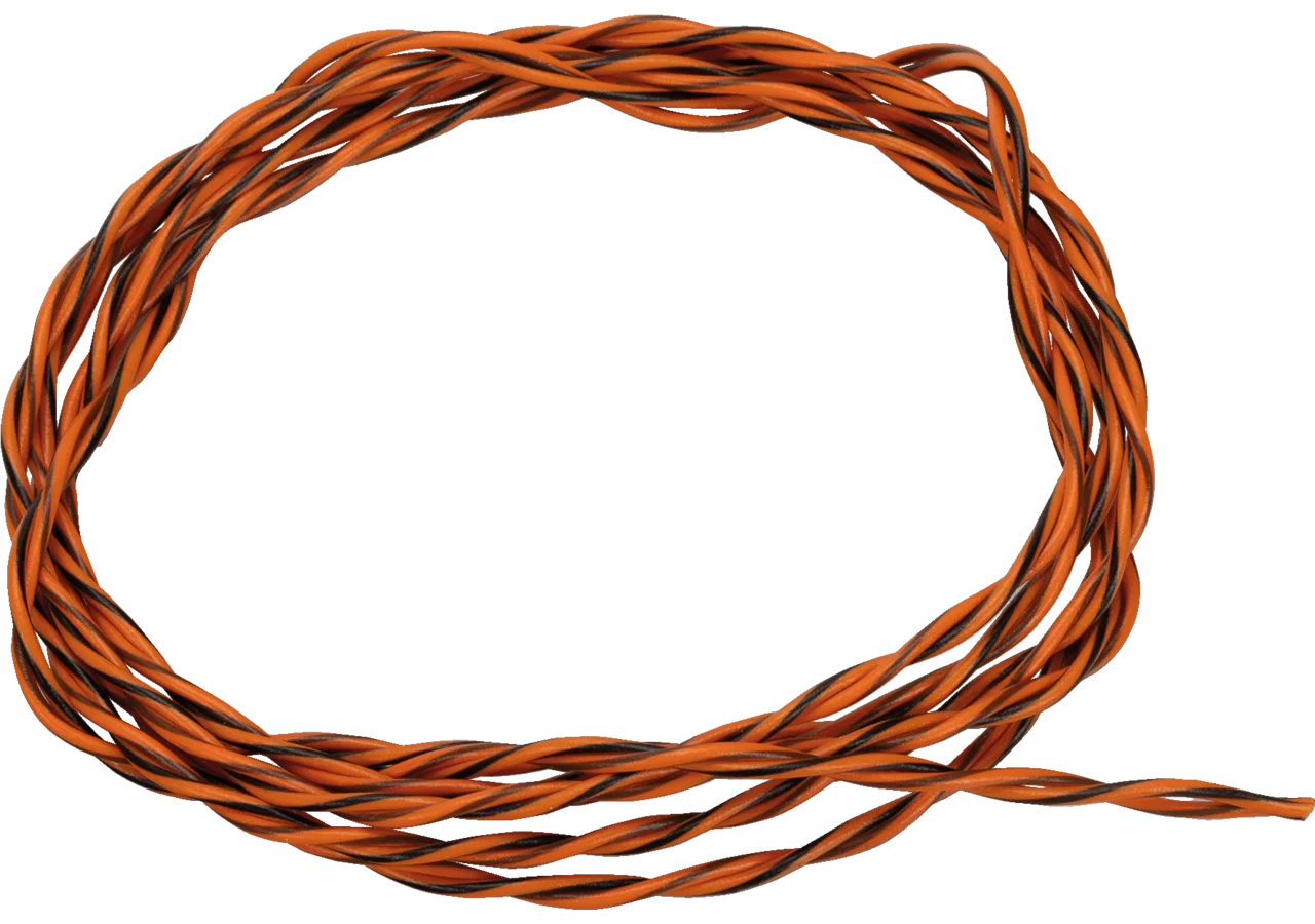 CAN-Busleitung 2 x 0,34 mm² verdrillt, Orange / Braun FLRY-A GartenShop24 - Hochwertige Gartengeräte