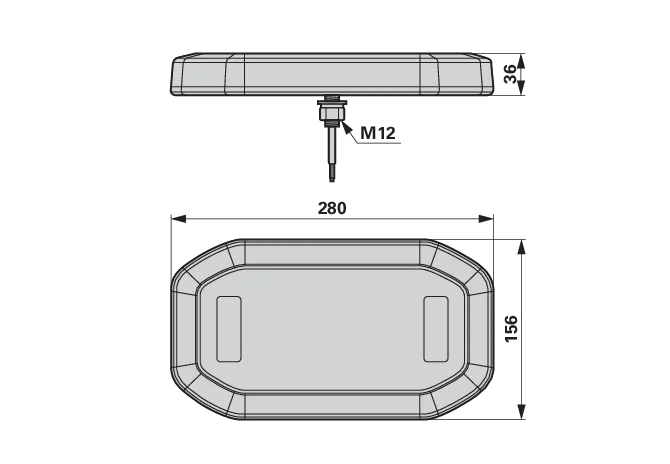 LED Mini Leuchtbalken 10-30 V, L= 280mm, Fixmontage Serie Lunar GartenShop24 - Hochwertige Gartengeräte