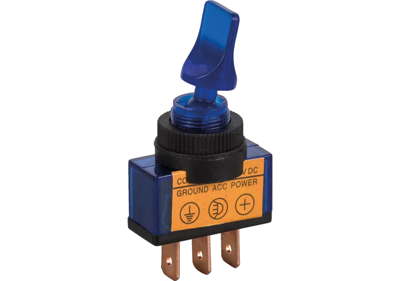 Kippschalter 12 V, 10 A, d = 13 mm, 3-polig On - Off Gewinde 12 x 1,0 GartenShop24 - Hochwertige Gartengeräte