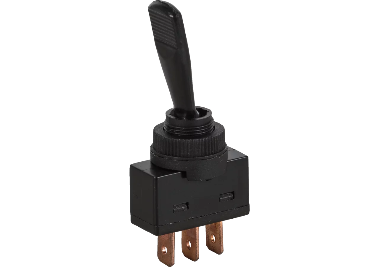 Kippschalter 12 V, 10 A, d = 13 mm, 3-polig On - Off - On Länge 24,5 mm GartenShop24 - Hochwertige Gartengeräte
