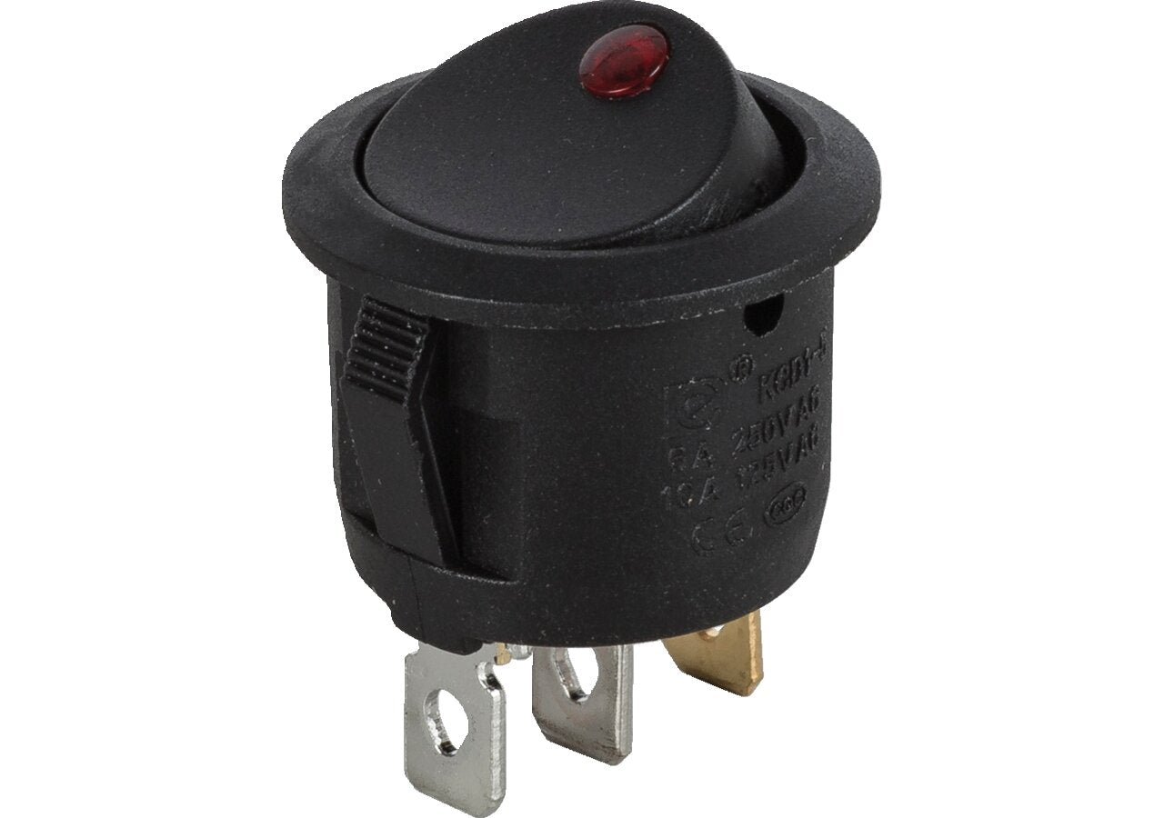 LED-Wippschalter 12 V, 10 A, d = 20 mm, 3- polig On - Off GartenShop24 - Hochwertige Gartengeräte