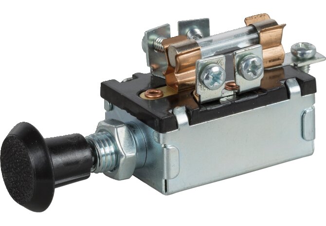 Zugschalter 6 / 12 V, 30 / 15 A, d = 11 mm, 5-polig On - Off - On GartenShop24 - Hochwertige Gartengeräte