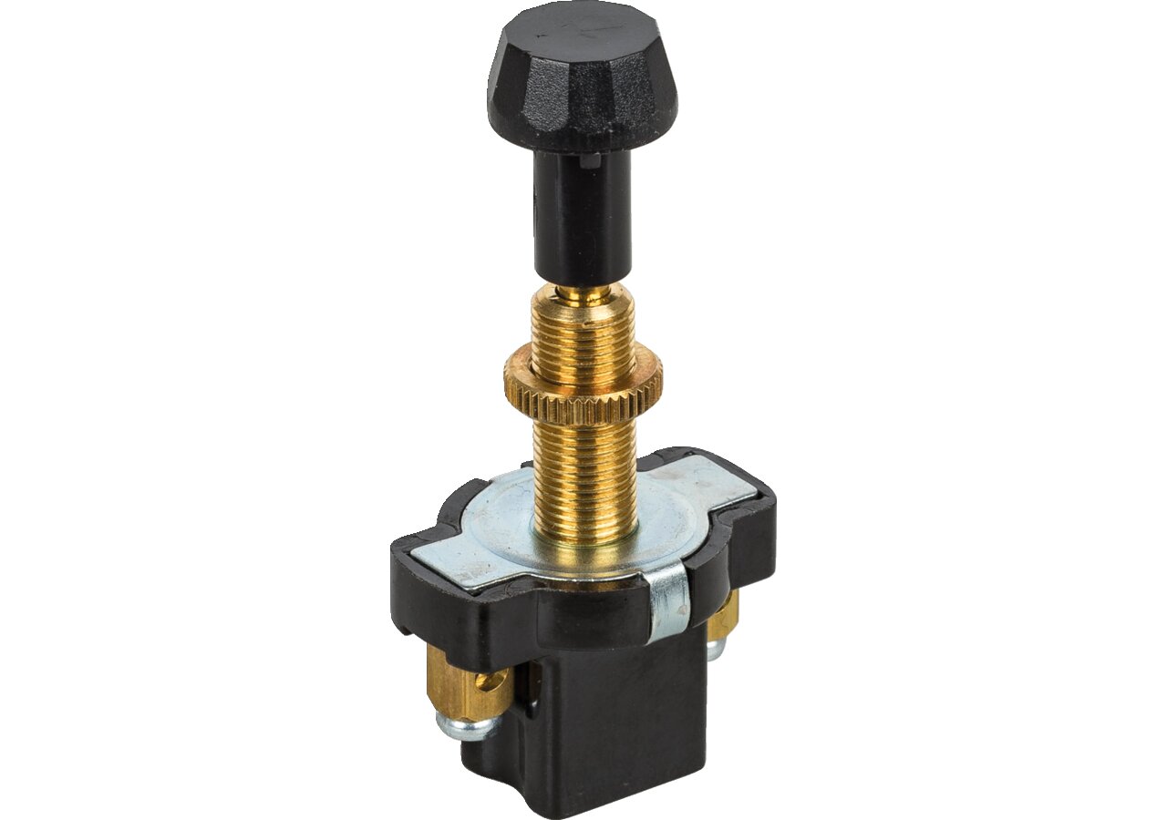 Zugschalter 12 V, 6 A, L = 19 mm, d = 9 mm, 2-polig On - Off GartenShop24 - Hochwertige Gartengeräte