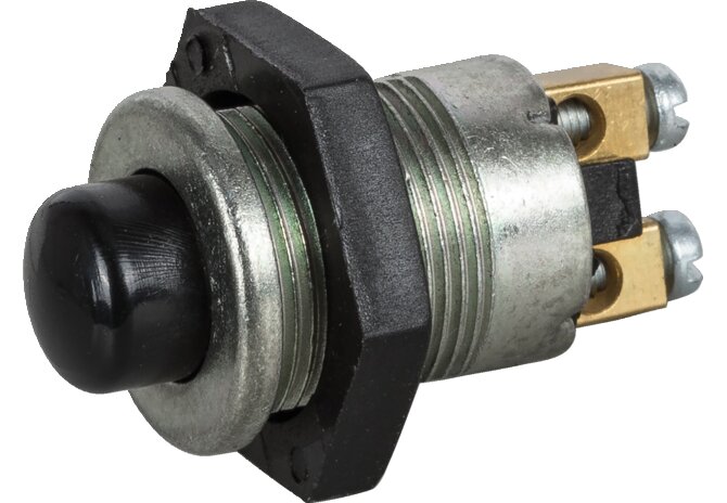 Druckschalter 12 / 24 V, 10 / 5 A, d = 22,5 mm, 2-polig On - Off GartenShop24 - Hochwertige Gartengeräte