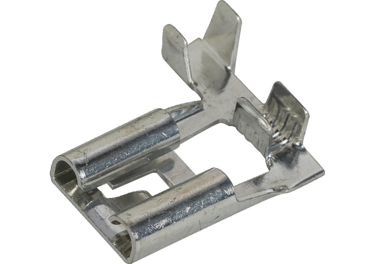 Flachstecker 8,0 x 0,8 mm, 1,0 - 2,5 mm², 100 Stück mit Verriegelungslasche GartenShop24 - Hochwertige Gartengeräte