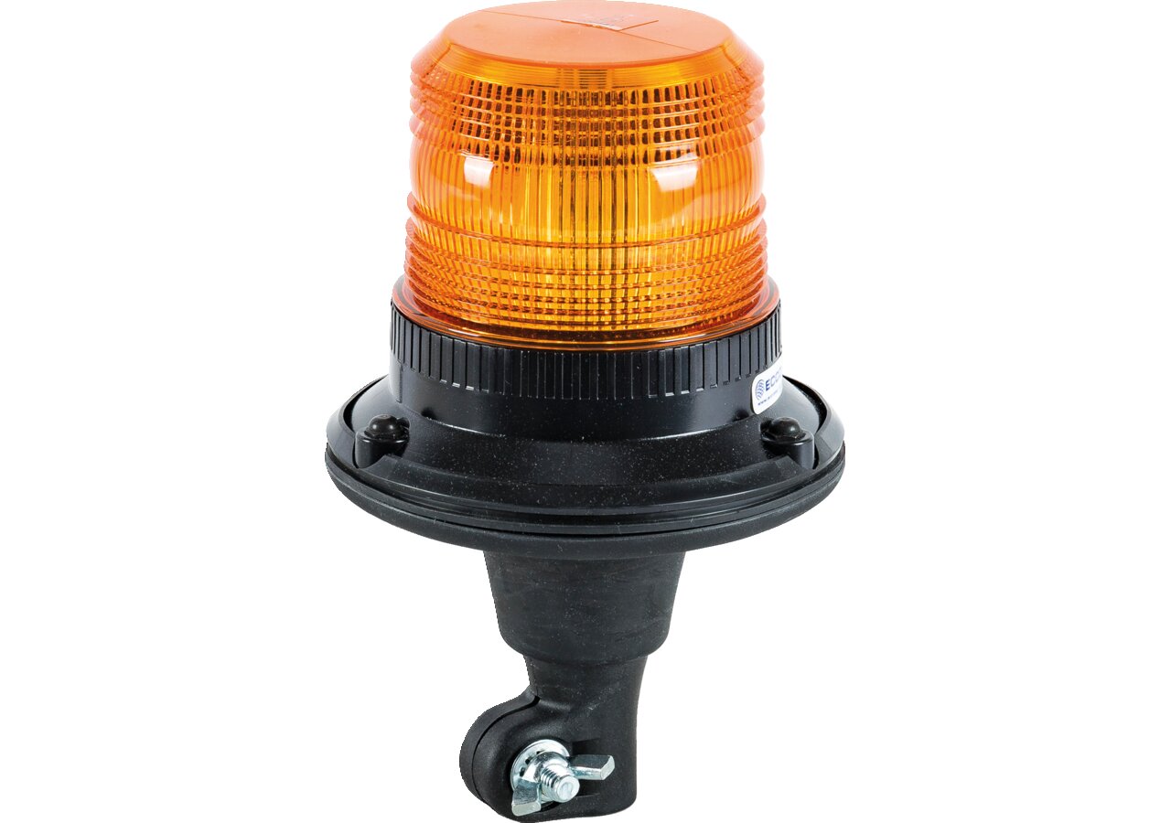 LED Warnleuchte 12 / 24 V, flex. Rohrmontage gelbe Linse, ECE-R65 GartenShop24 - Hochwertige Gartengeräte