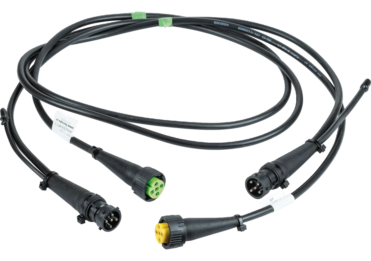 Anschlusskabelset 5 polig mit Bajonett, L= 1,25 m L + R mit Abgang 100 mm Sanube