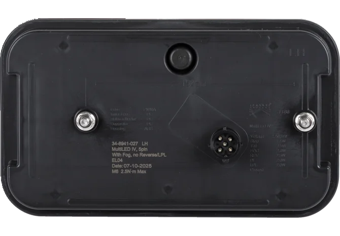 LED Rückleuchte Blink-Brems-Schluss-Nebelleuchte, L Multiled IV, 5-pol. Aspöck