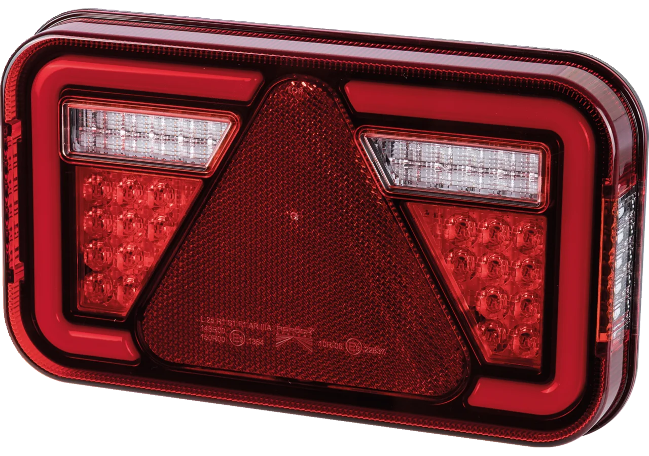 LED Rückleuchte Blink-Brems-Schluss-KZ-Nebelleuchte, L Multiled IV, 5-pol. Aspöck