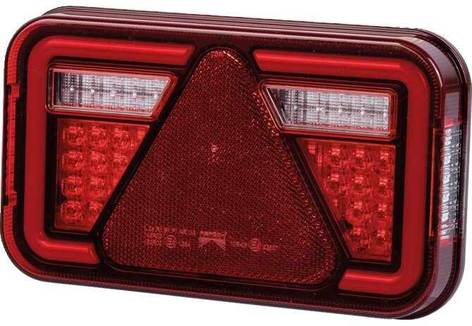 LED Rückleuchte Blink-Brems-Schluss-Rück-KZ-Nebelleuchte, L Multiled IV Aspöck