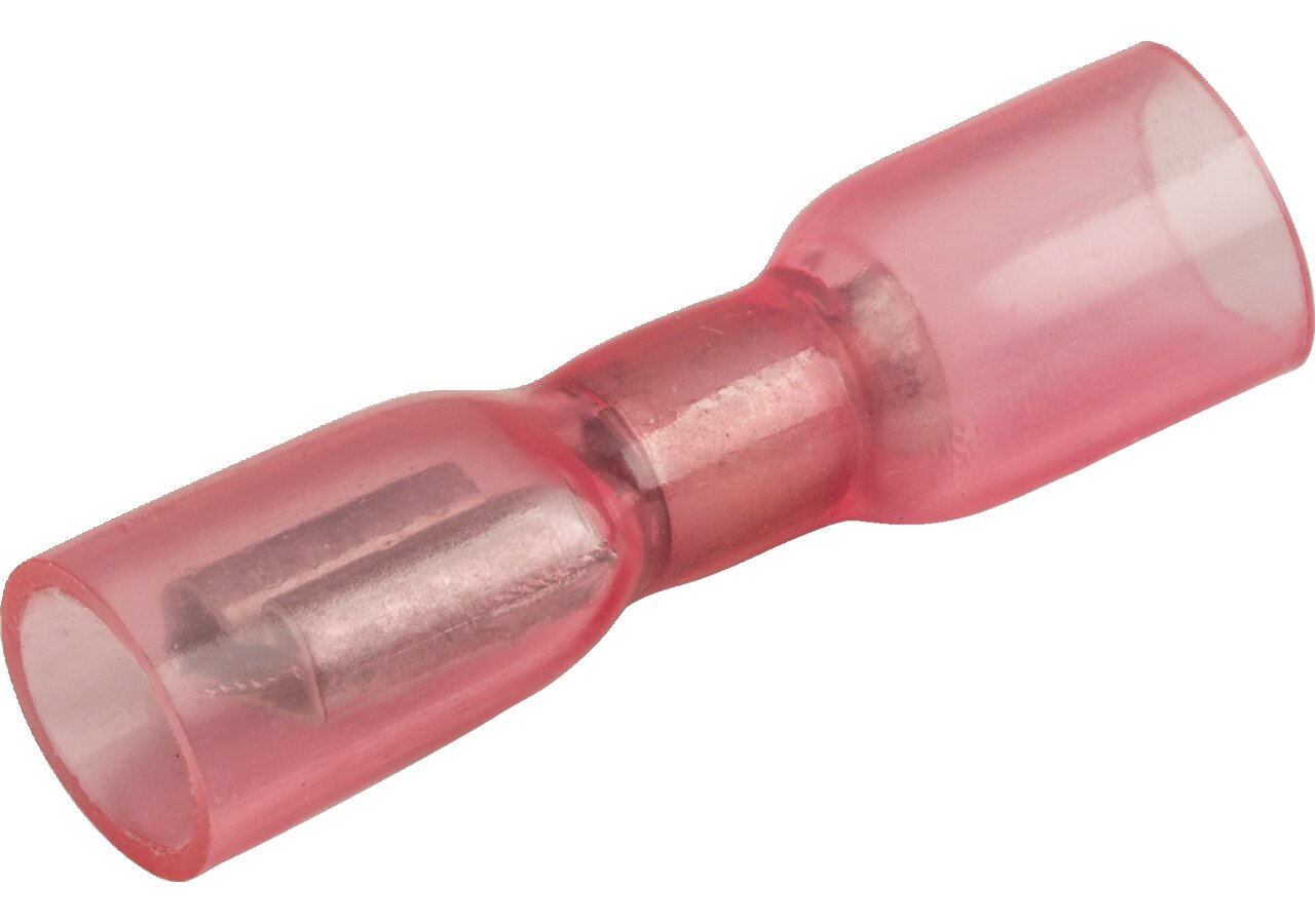 Flachsteckhülse 6,3 x 0,8 mm, vollisoliert, 25 Stück schrumpfbar Leitungsbereich: 22 - 16 AWG GartenShop24 - Hochwertige Gartengeräte