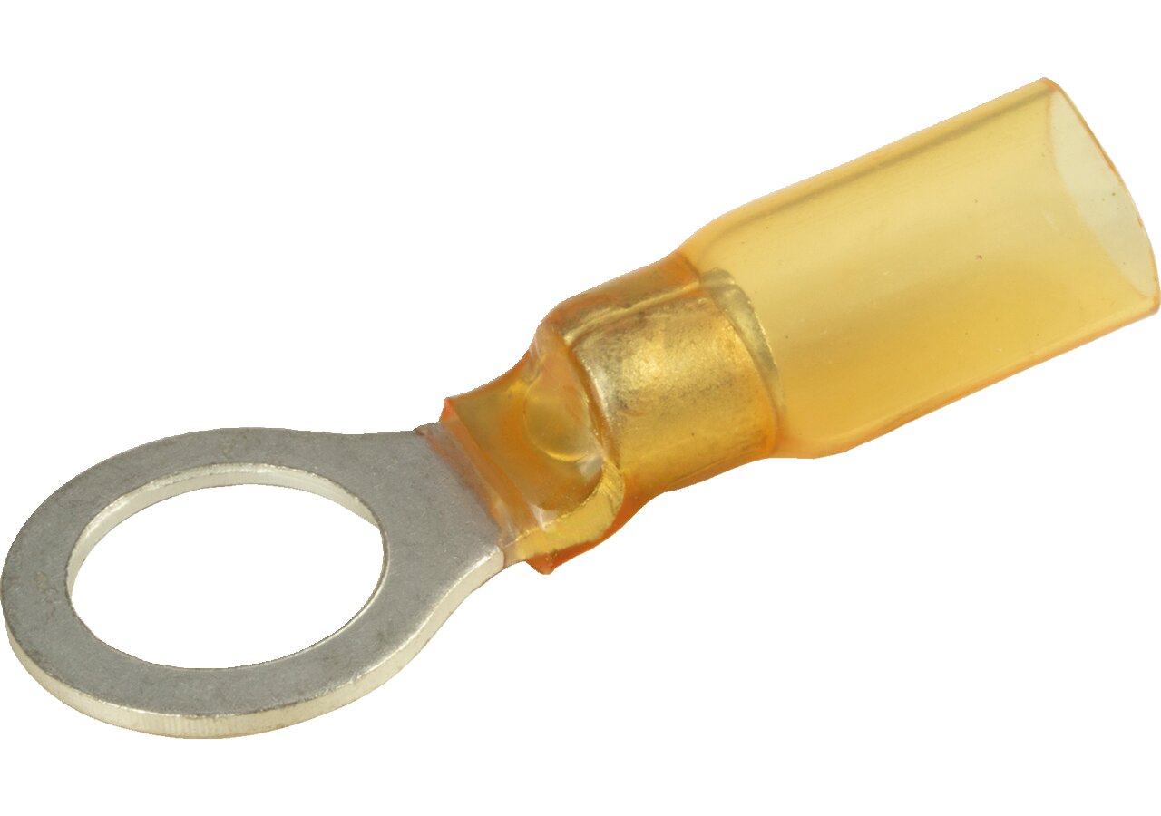 Ringzunge d= 10,5 mm, 25 Stück schrumpfbar Leitungsbereich: 12 - 10 AWG GartenShop24 - Hochwertige Gartengeräte