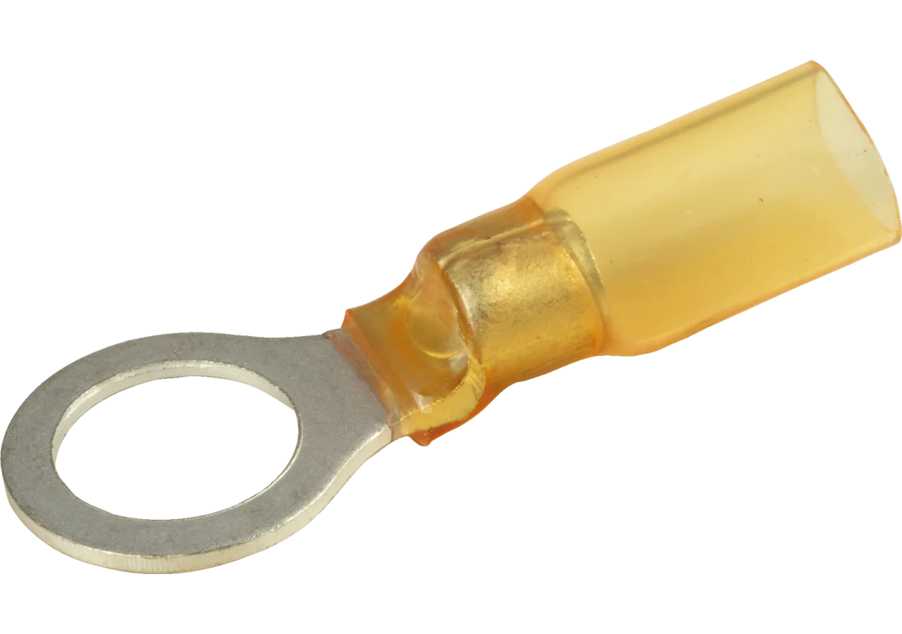 Ringzunge d= 10,5 mm, 25 Stück schrumpfbar Leitungsbereich: 12 - 10 AWG GartenShop24 - Hochwertige Gartengeräte