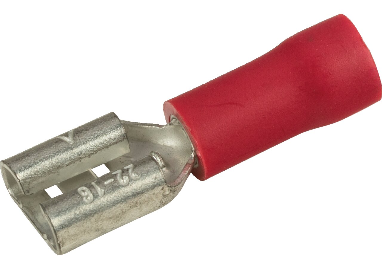 Flachsteckhülse 6,3 x 0,8 mm, 100 Stück Easy Entry Leitungsbereich: 22 - 16 AWG GartenShop24 - Hochwertige Gartengeräte