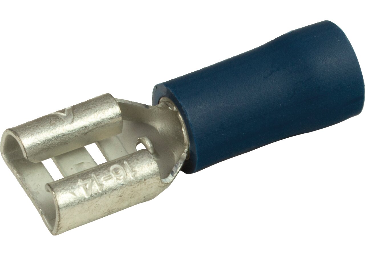 Flachsteckhülse 6,3 x 0,8 mm, 100 Stück Easy Entry Leitungsbereich: 16 - 14 AWG GartenShop24 - Hochwertige Gartengeräte