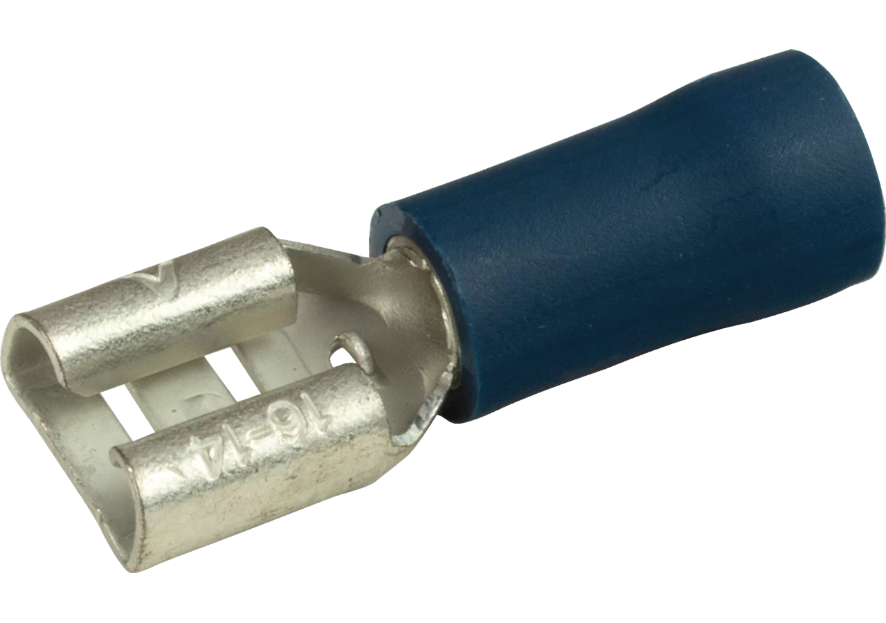 Flachsteckhülse 6,3 x 0,8 mm, 100 Stück Easy Entry Leitungsbereich: 16 - 14 AWG GartenShop24 - Hochwertige Gartengeräte