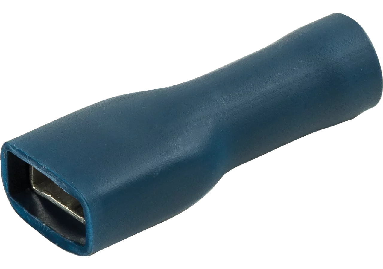 Flachsteckhülse 6,3 x 0,8 mm, vollisoliert, 100 Stück Easy Entry Leitungsbereich: 16 - 14 AWG GartenShop24 - Hochwertige Gartengeräte