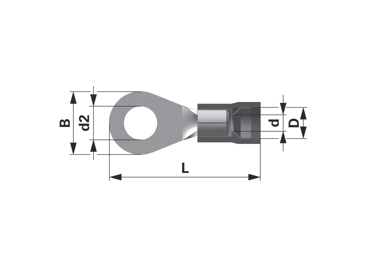 Ringzunge d= 3,7 mm, 100 Stück Easy Entry Leitungsbereich: 16 - 14 AWG GartenShop24 - Hochwertige Gartengeräte