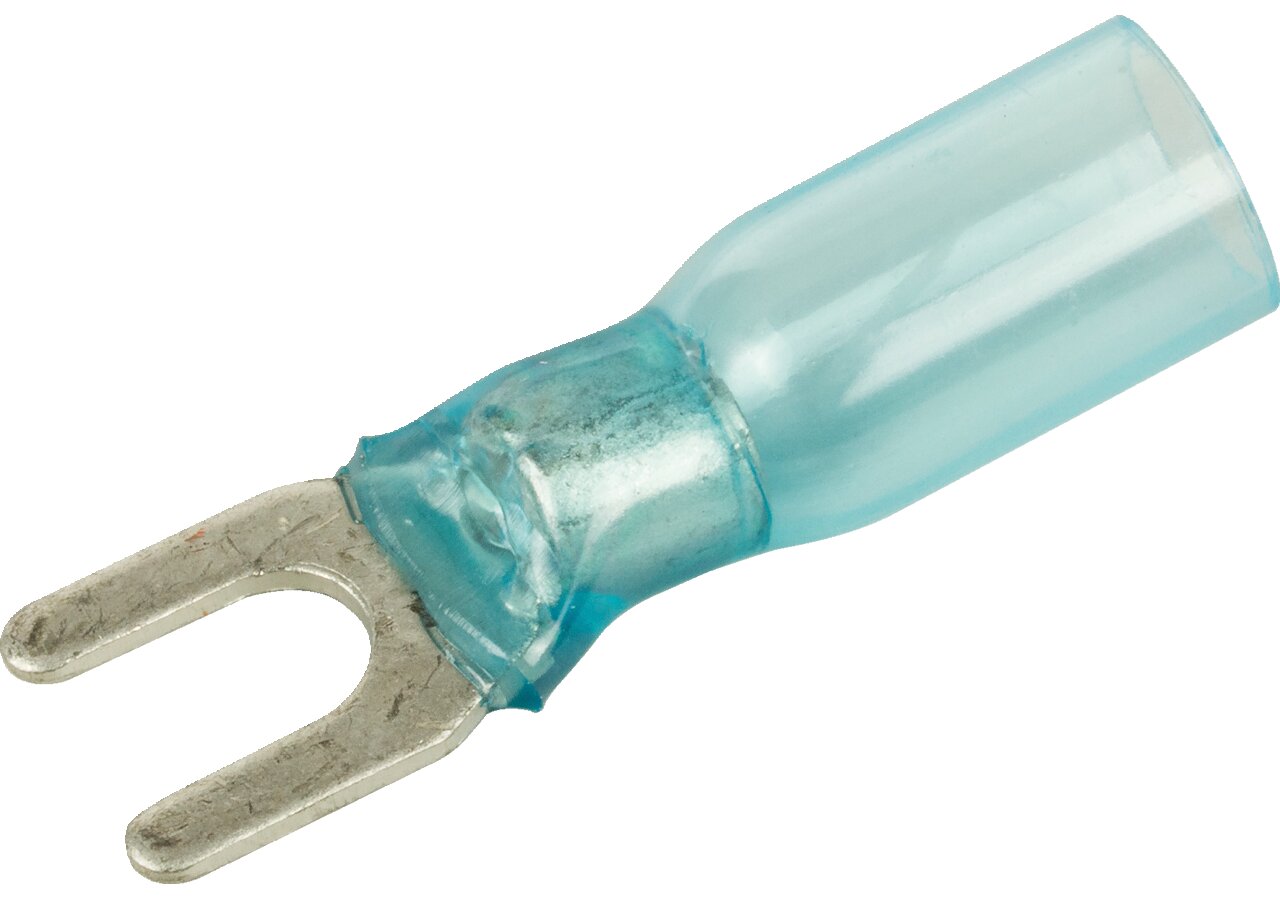 Gabelklemme d= 4,3 / 8,1 mm, 25 Stück schrumpfbar Leitungsbereich: 16 - 14 AWG GartenShop24 - Hochwertige Gartengeräte