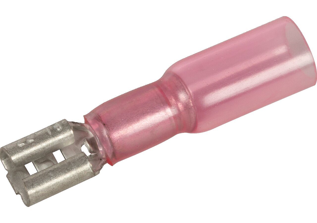 Flachsteckhülse 4,8 x 0,8 mm, 25 Stück schrumpfbar Leitungsbereich: 22 - 18 AWG GartenShop24 - Hochwertige Gartengeräte