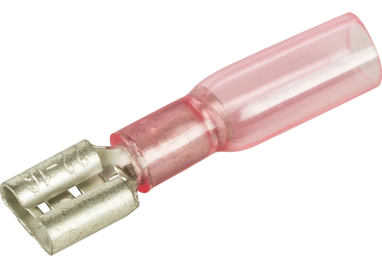 Flachsteckhülse 6,3 x 0,8 mm, 25 Stück schrumpfbar Leitungsbereich: 22 - 18 AWG GartenShop24 - Hochwertige Gartengeräte