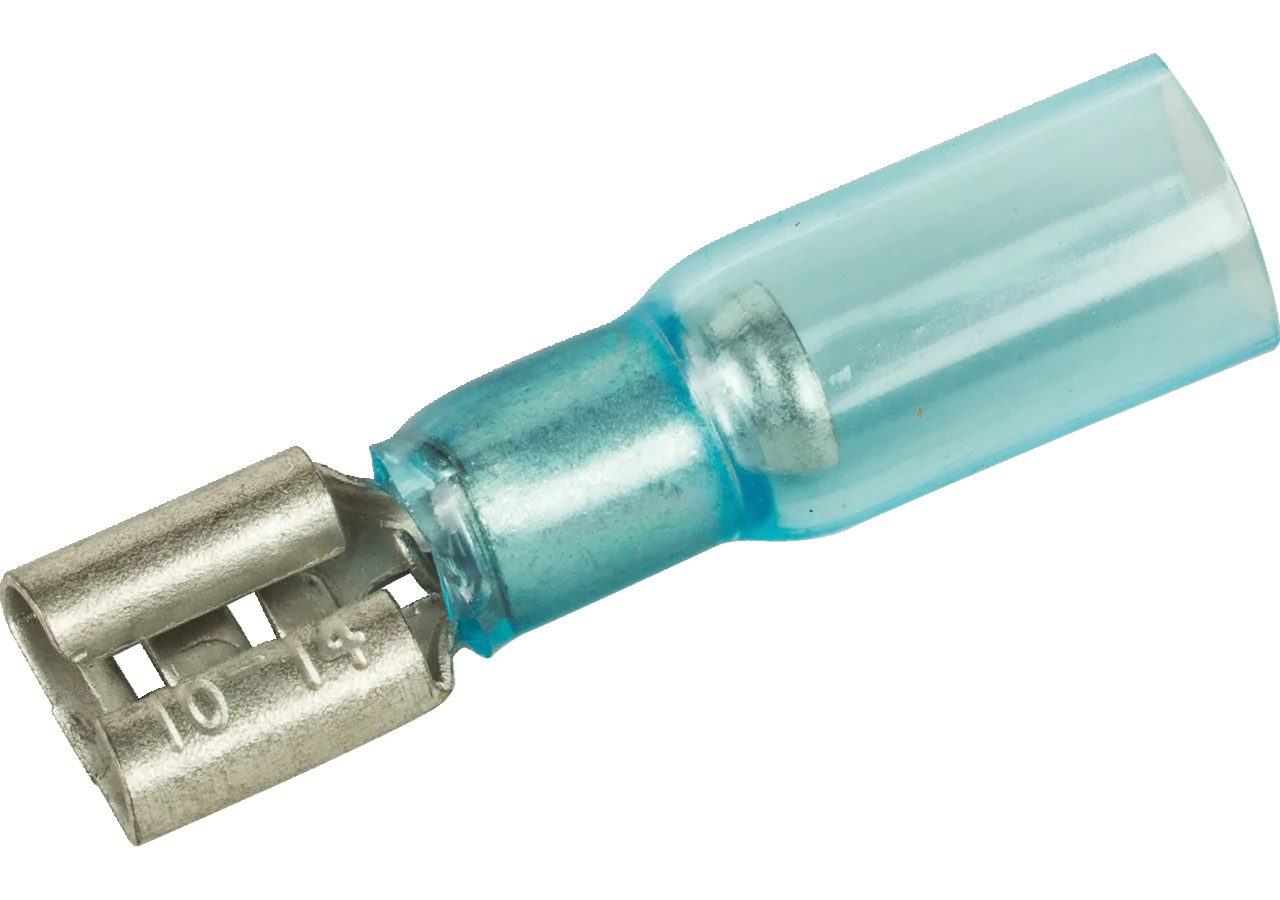 Flachsteckhülse 6,3 x 0,8 mm, 25 Stück schrumpfbar Leitungsbereich: 16 - 14 AWG GartenShop24 - Hochwertige Gartengeräte